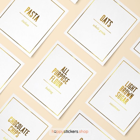 36 Labels • Brandbe Minimalist Pantry for Kitchen Storage • Organization Labels - Picture 11 of 17